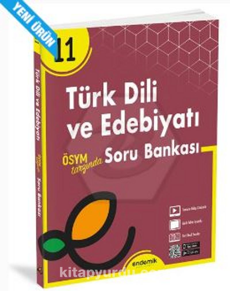 11.Sınıf Türk Dili ve Edebiyatı Soru Bankası Pdf İndir - ENDEMİK YAYINLARI Pdf İndir