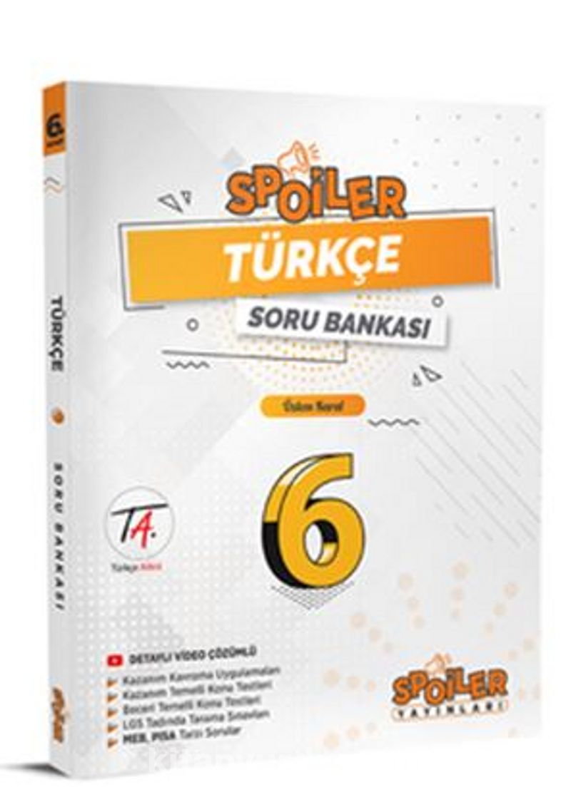 6.Sınıf Türkçe Soru Bankası Pdf İndir - SPOİLER YAYINLARI Pdf İndir