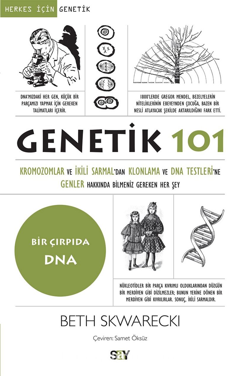 Genetik 101 Kromozomlar ve İkili Sarmal’dan Klonlama ve DNA Testleri’ne Genler Hakkında Bilmeniz Gereken Her Şey Pdf İndir - SAY YAYINLARI Pdf İndir