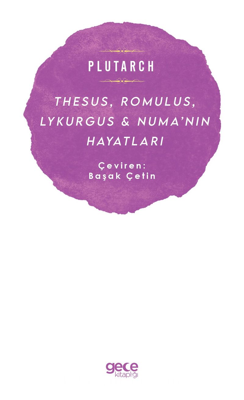 Thesus, Romulus, Lykurgus Numa’nın Hayatları Pdf İndir - GECE KİTAPLIĞI Pdf İndir